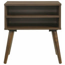 Elements International Coyote Queen Bed W/Carroll Grey w/Two End Table IMAGE 7