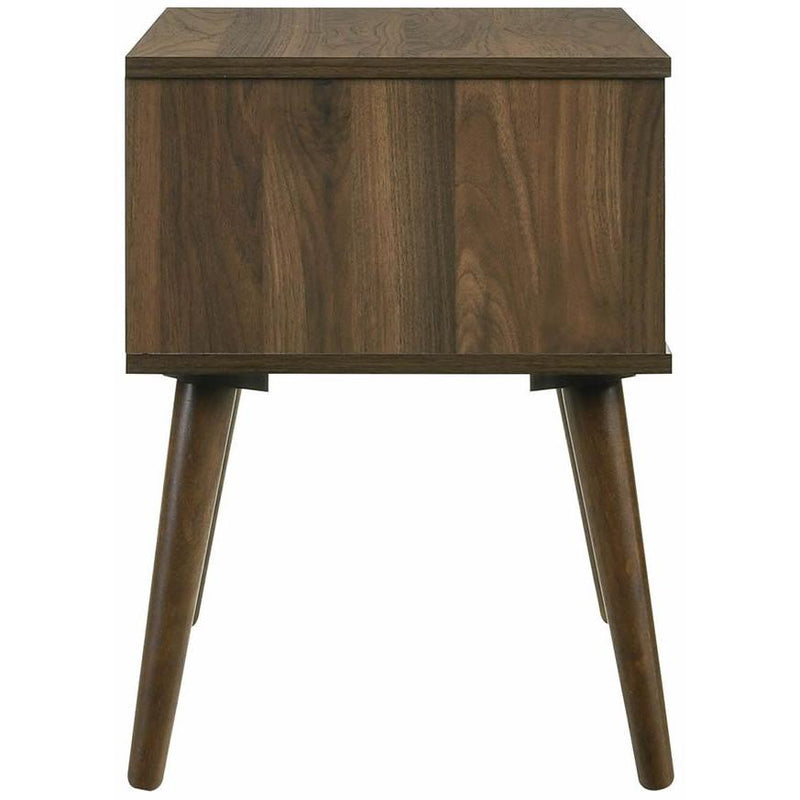 Elements International Coyote Queen Bed W/Carroll Grey w/Two End Table IMAGE 8