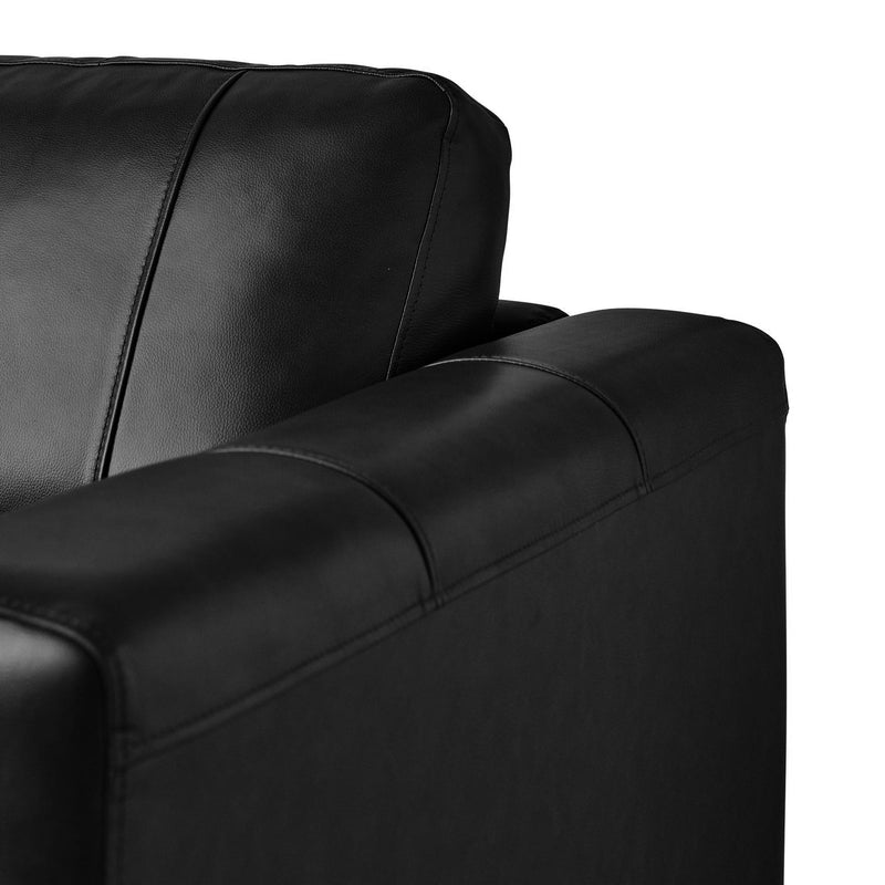 Elements International Hampton Loveseat in Fiero Black IMAGE 3
