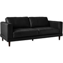 Elements International Hampton Sofa in Fiero Black IMAGE 1