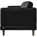 Elements International Hampton Sofa in Fiero Black IMAGE 3