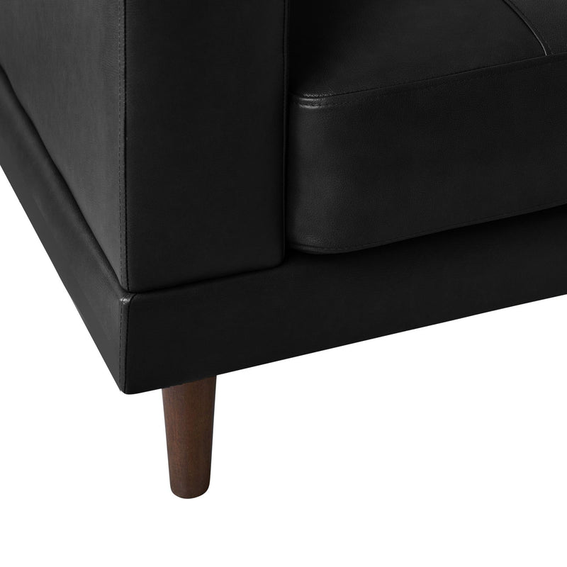 Elements International Hampton Sofa in Fiero Black IMAGE 6