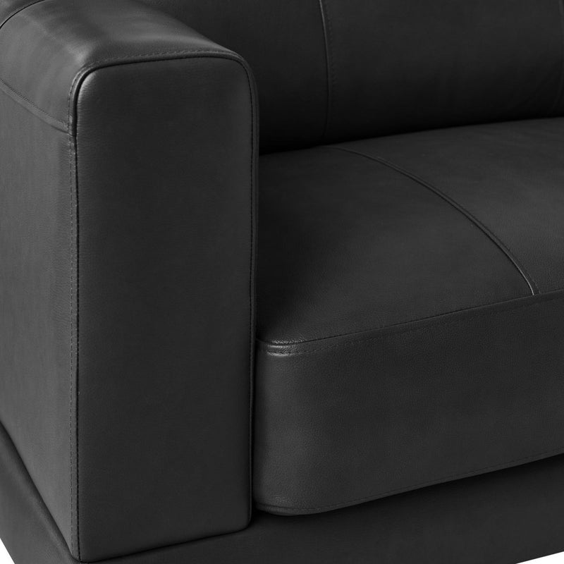 Elements International Hampton Sofa in Fiero Charcoal IMAGE 4