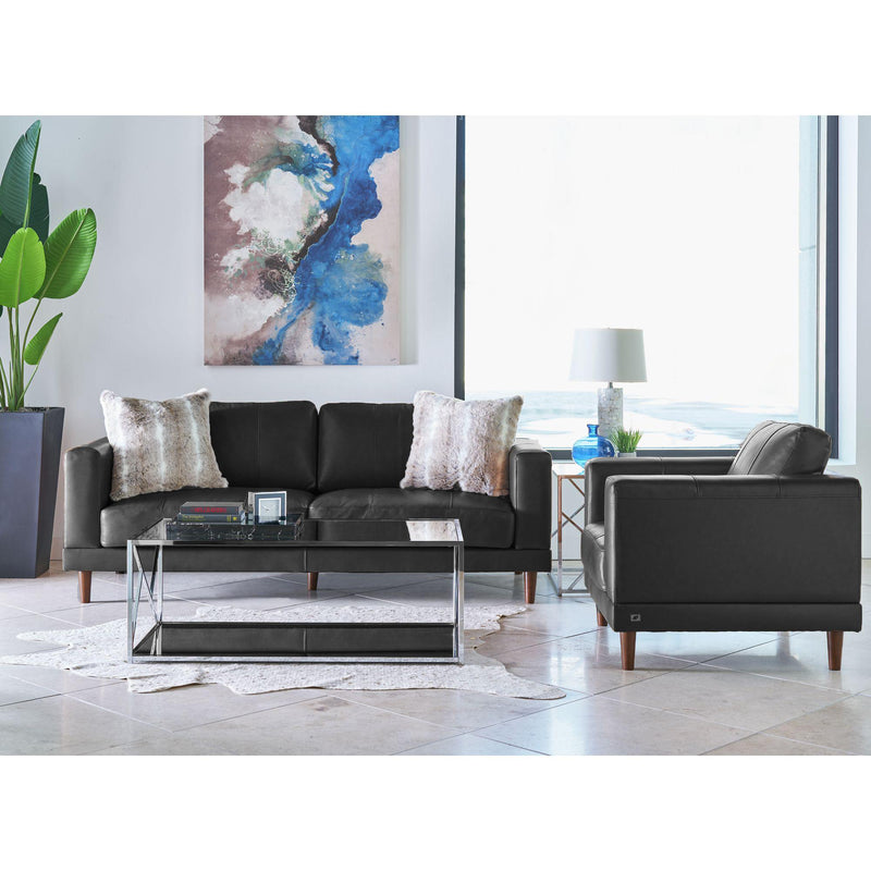 Elements International Hampton Sofa in Fiero Charcoal IMAGE 7