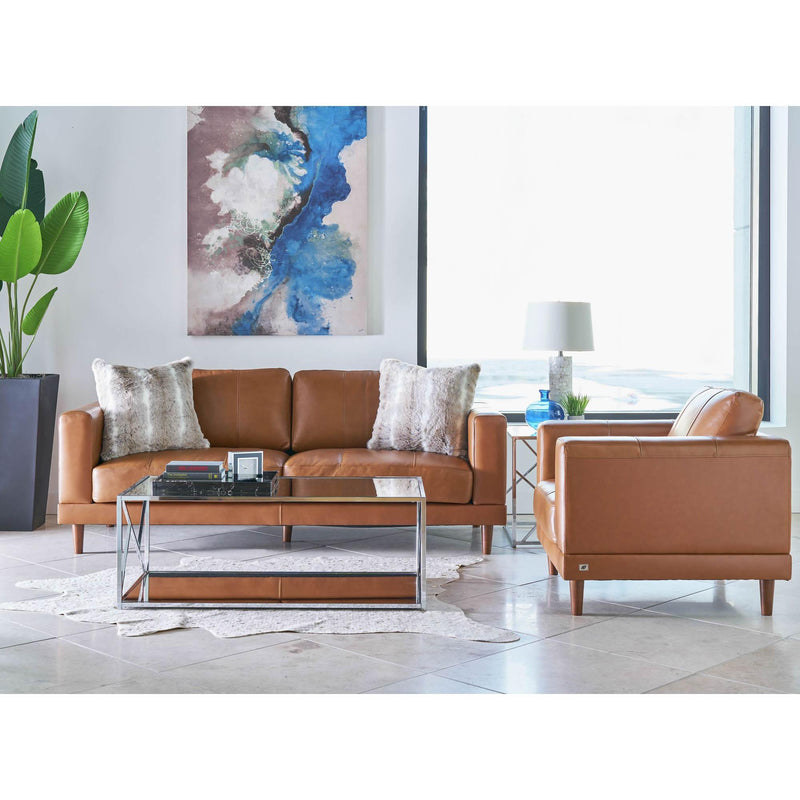 Elements International Hampton Sofa in Fiero Fiero Tan IMAGE 7
