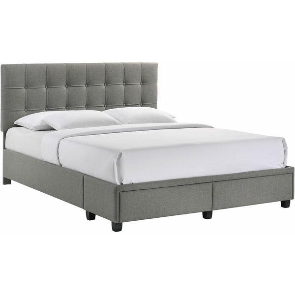 Elements International Hacienda Queen Storage Bed W/Tacoma Grey CM 003 IMAGE 1