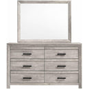 Elements International Ellen Dresser & Mirror Set White IMAGE 2