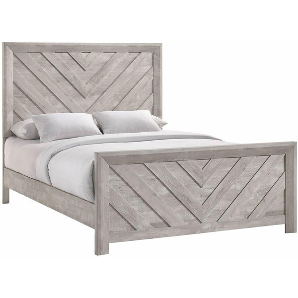 Elements International Ellen EL700QB Queen Bed - White IMAGE 1