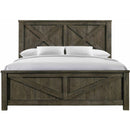 Elements International Maverick King Panel Bed Grey IMAGE 2