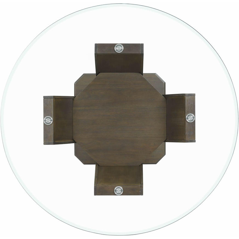 Elements International Dapper Round Dining Table IMAGE 3