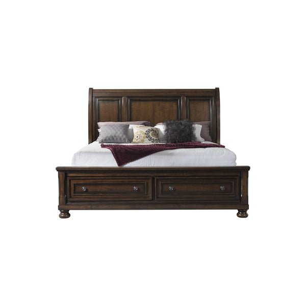 Elements International Kingston King Bed W/Storage Footboard and Non-Storage Rails IMAGE 1
