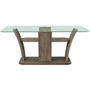 Elements International Dapper Grey Rectangular Counter Table IMAGE 2