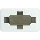 Elements International Dapper Grey Rectangular Counter Table IMAGE 3