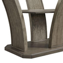 Elements International Dapper Grey Rectangular Counter Table IMAGE 6