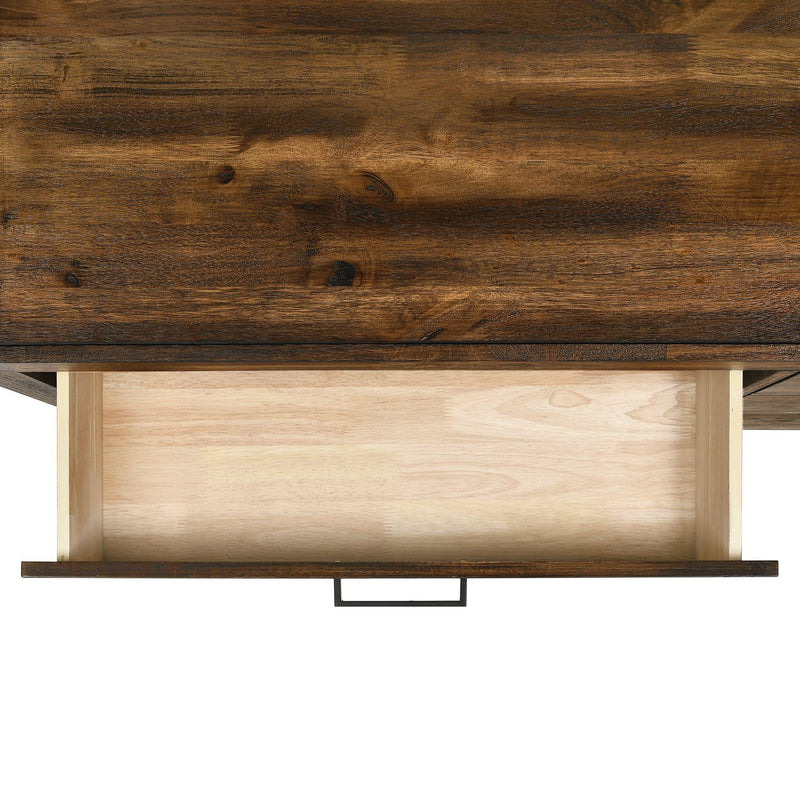 Elements International Warner Twin Platform Storage Bed in Chestnut IMAGE 6