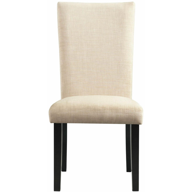 Elements International Felicia Upholstery Side Chair Dark IMAGE 2