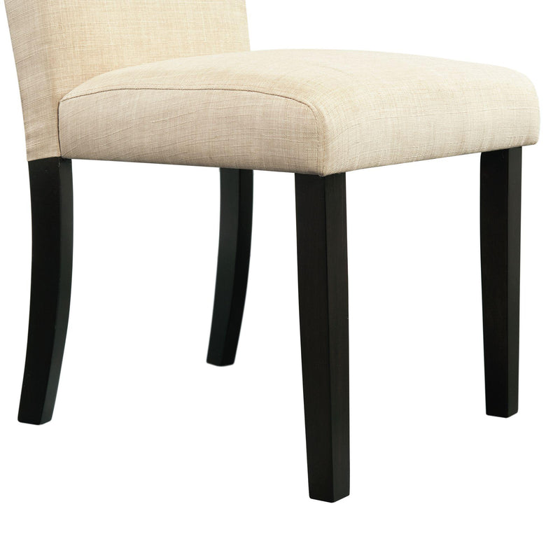Elements International Felicia Upholstery Side Chair Dark IMAGE 7