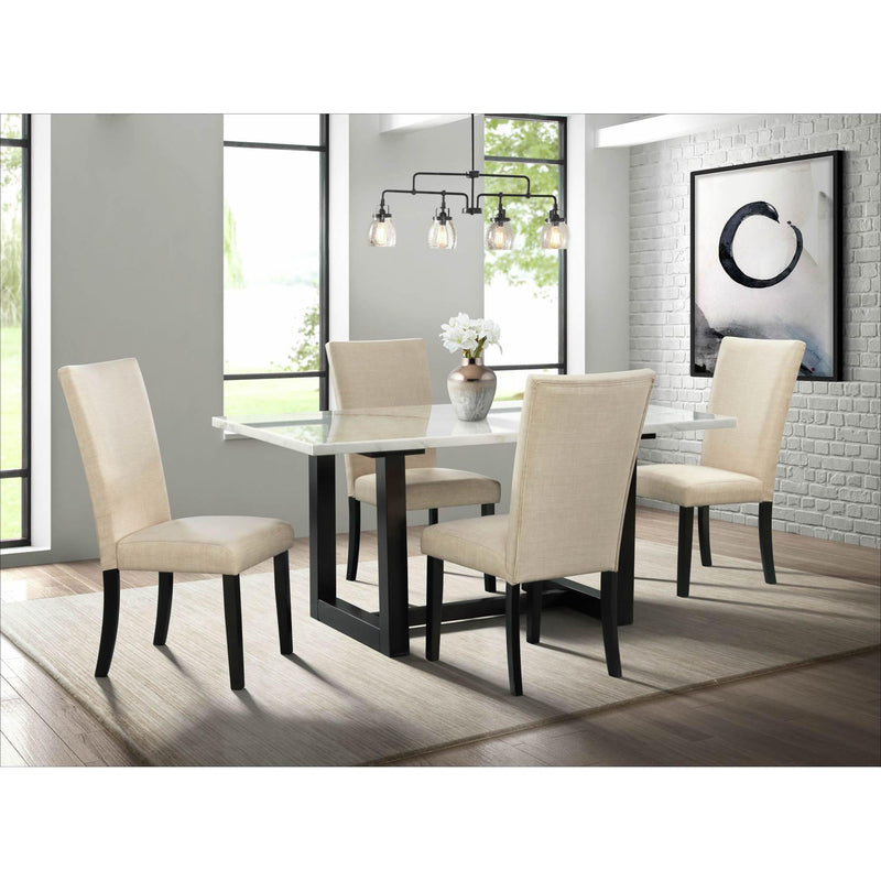 Elements International Felicia Upholstery Side Chair Dark IMAGE 8