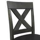 Elements International Alex Counter Side Chair W/Black PU Grey IMAGE 6