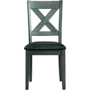 Elements International Alex Dining Side Chair Grey IMAGE 2
