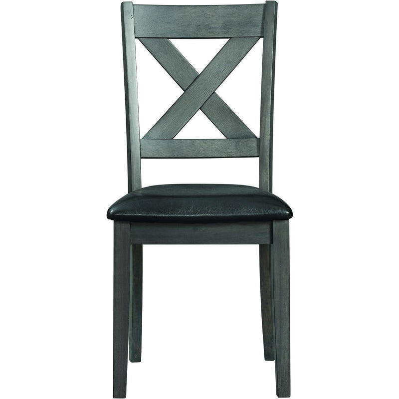 Elements International Alex Dining Side Chair Grey IMAGE 2