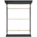  Elements International Louis Philippe Queen Panel Bed in Black IMAGE 4
