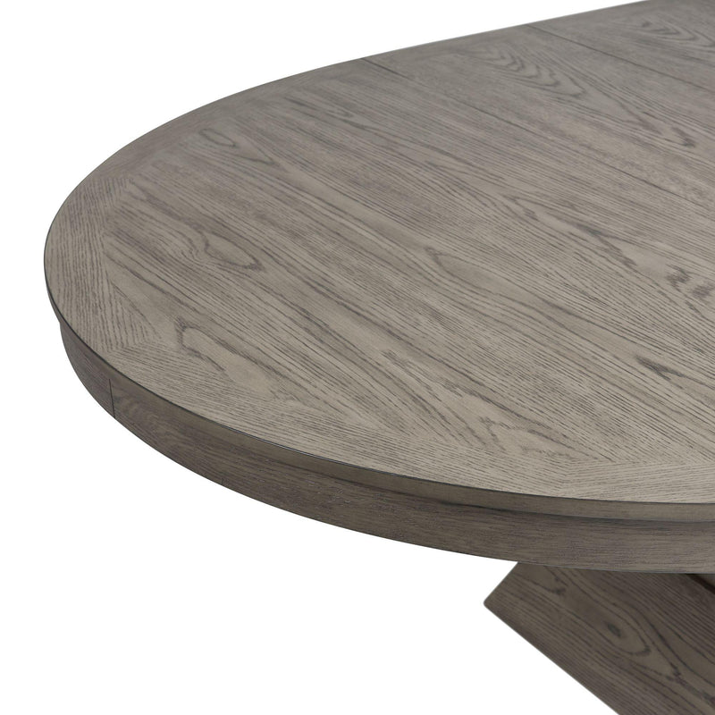 Elements International Collins Dining Table Complete in Grey IMAGE 5