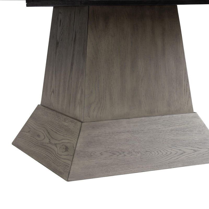 Elements International Collins Dining Table Complete in Grey IMAGE 6