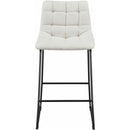  Elements International Seth (QSD6099-5B) 30" Linen White Bar Stool IMAGE 2