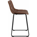  Elements International Seth (QSD6099-5B) 30" Distressed Cappuccino Bar Stool IMAGE 3