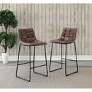  Elements International Seth (QSD6099-5B) 30" Distressed Cappuccino Bar Stool IMAGE 8