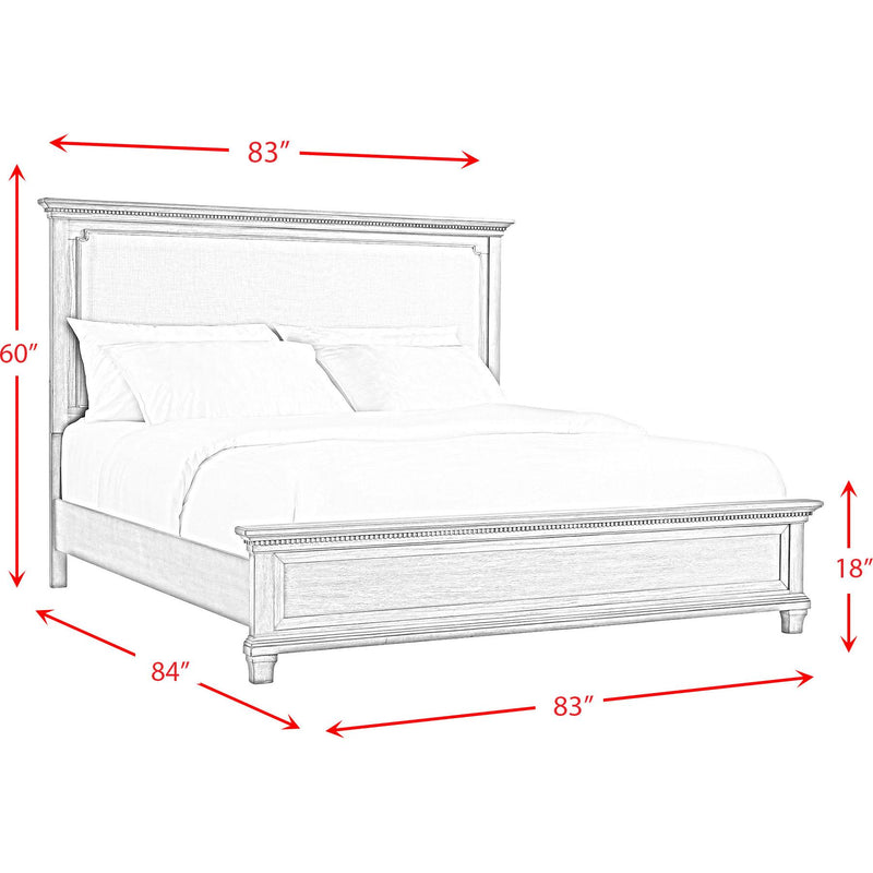 Elements International Crawford CW300KB King Panel Bed IMAGE 10