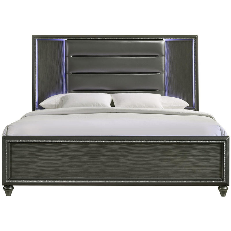 Elements International Moonstone MN600QB Queen Panel Bed IMAGE 2