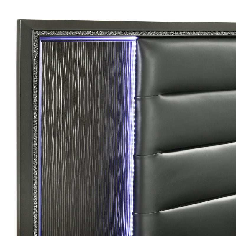 Elements International Moonstone MN600QB Queen Panel Bed IMAGE 5