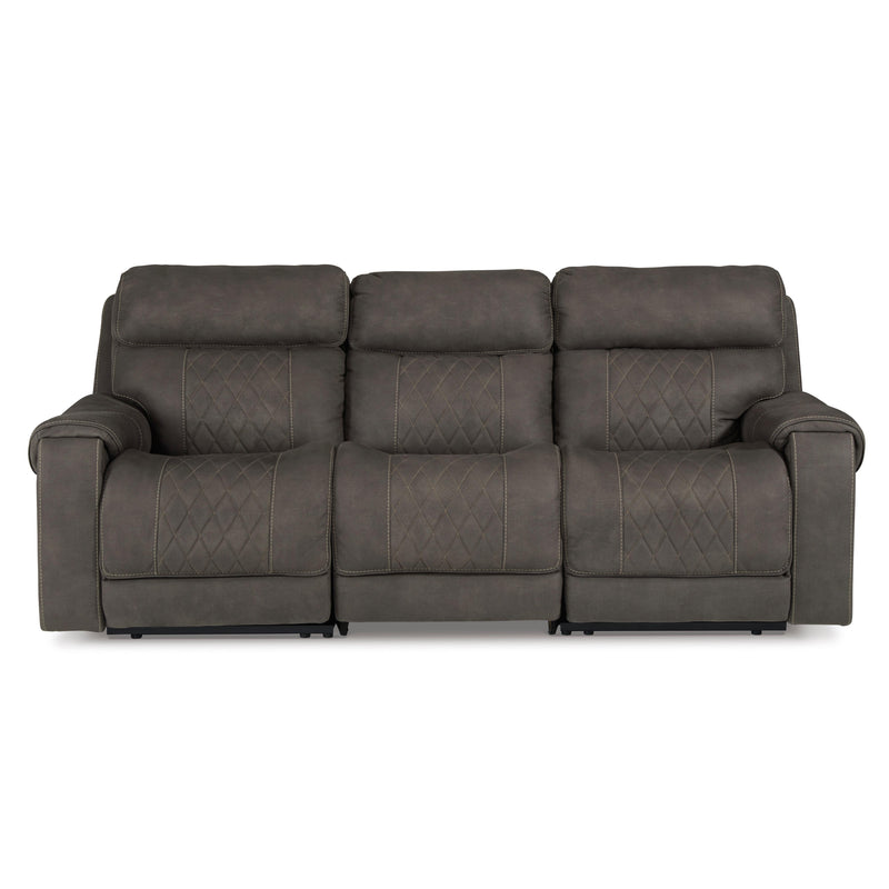 Signature Design by Ashley Hoopster Power Reclining Leather Look Sofa 2370358/2370346/2370362 IMAGE 1