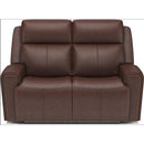 Flexsteel Barnett Power Reclining Leather Match Loveseat 1601-60PH 030-54 IMAGE 2