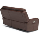 Flexsteel Barnett Power Reclining Leather Match Loveseat 1601-64PH 030-54 IMAGE 4