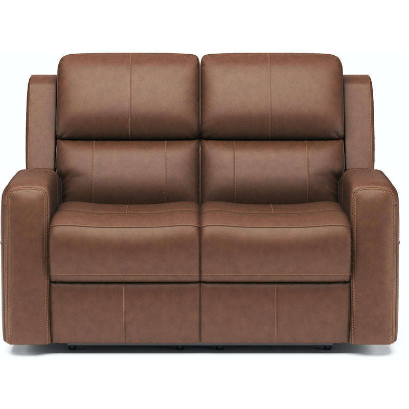 Flexsteel Power Reclining Leather Match Loveseat 1043-60PH 946-72 IMAGE 2