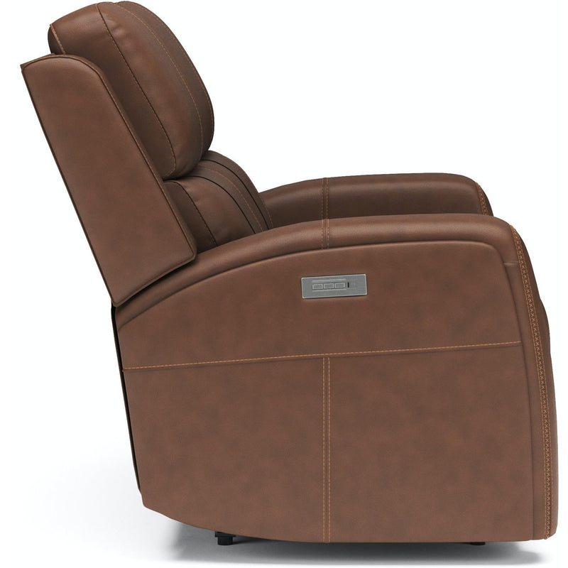 Flexsteel Power Reclining Leather Match Loveseat 1043-60PH 946-72 IMAGE 3