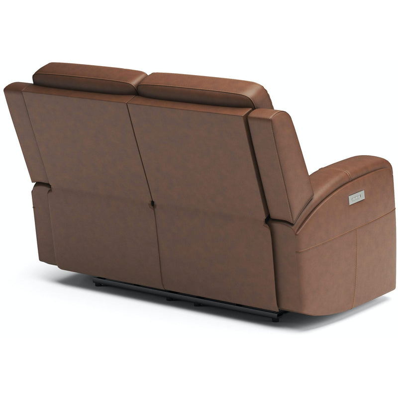Flexsteel Power Reclining Leather Match Loveseat 1043-60PH 946-72 IMAGE 4