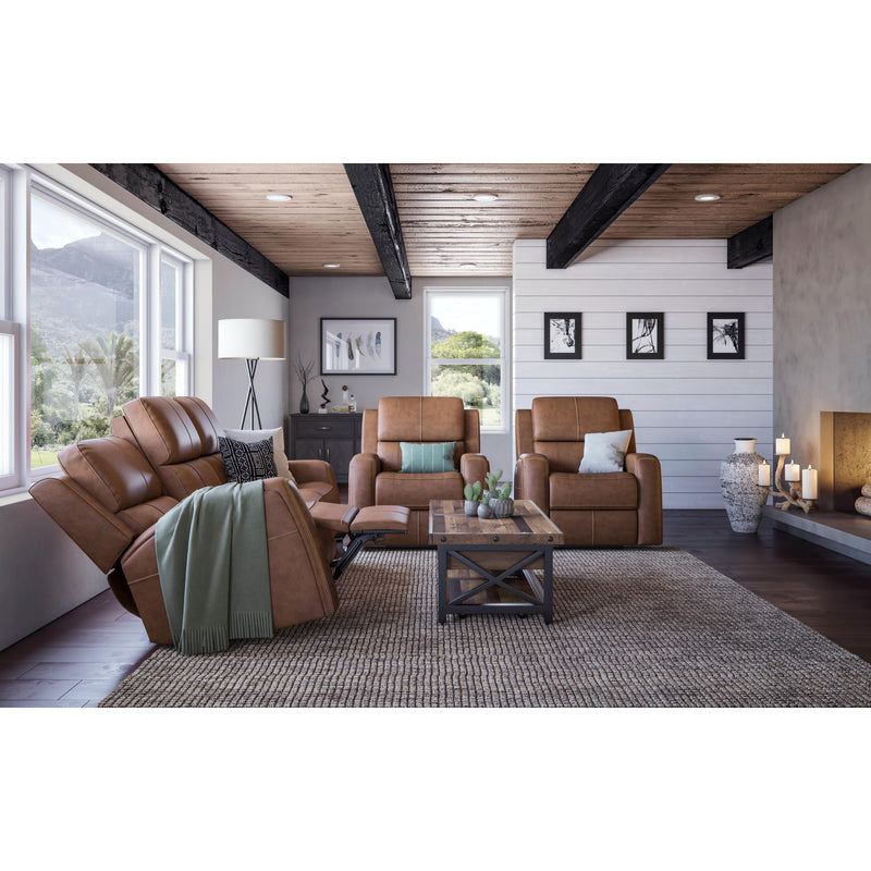 Flexsteel Power Reclining Leather Match Loveseat 1043-60PH 946-72 IMAGE 6