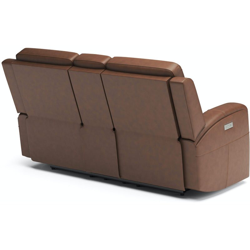 Flexsteel Power Reclining Leather Match Loveseat 1043-64PH 946-72 IMAGE 4