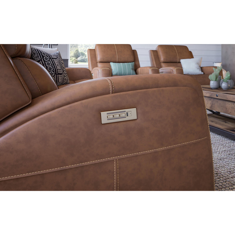 Flexsteel Power Reclining Leather Match Loveseat 1043-64PH 946-72 IMAGE 5