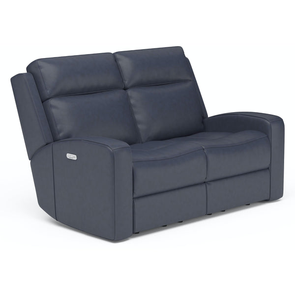 Flexsteel Cody Power Reclining Leather Match Loveseat 1820-60PH 297-40 IMAGE 1