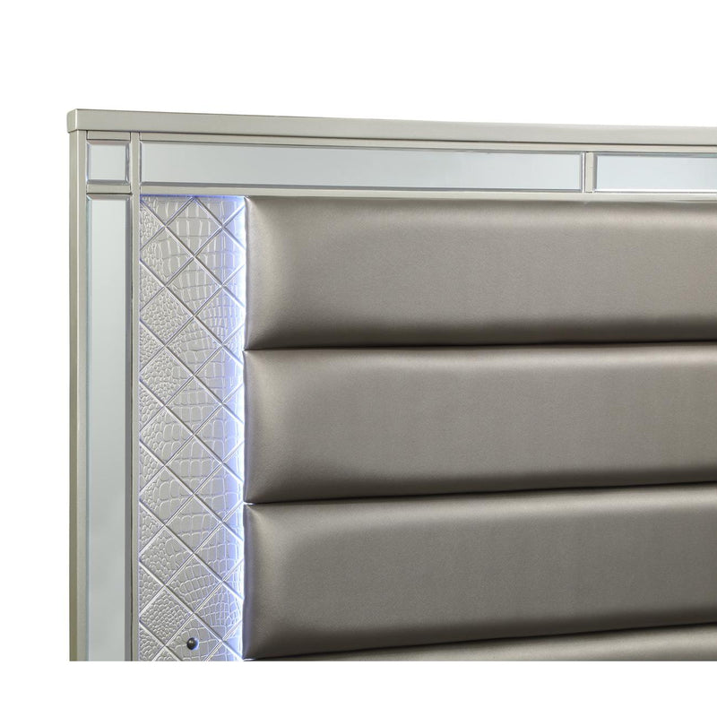  Crown Mark Cristian B1680 Queen Bed - Champagne IMAGE 2