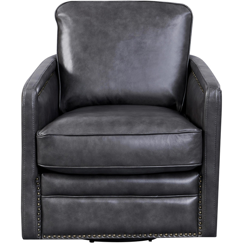 Leather Italia USA Alto Swivel Leather Chair 1669-N1026S-01177066 IMAGE 2