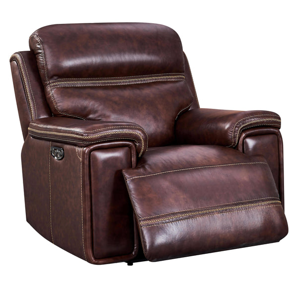 Leather Italia USA Fresno Power Glider Leather Recliner 1669-EH2394-011004LV IMAGE 1