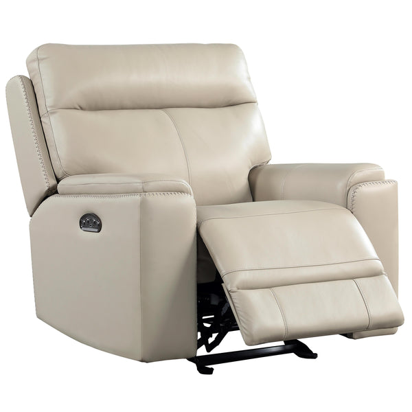 Leather Italia USA Bryant Power Glider Leather Recliner 1444-EH310G-011001LV IMAGE 1