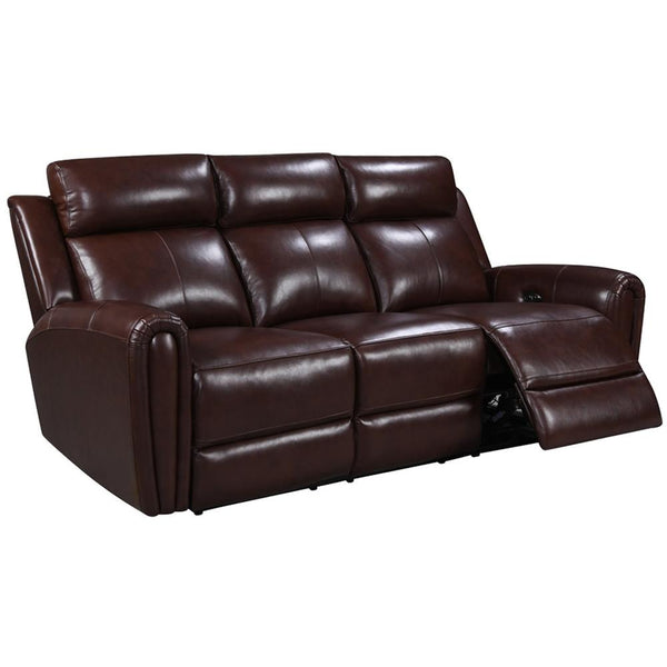 Leather Italia USA Jonathan Power Reclining Leather Sofa 1712-E3215-037030LV IMAGE 1