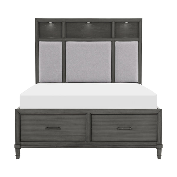 Homelegance Wittenberry King Upholstered Platform Bed with Storage 1573K-1EK* IMAGE 1